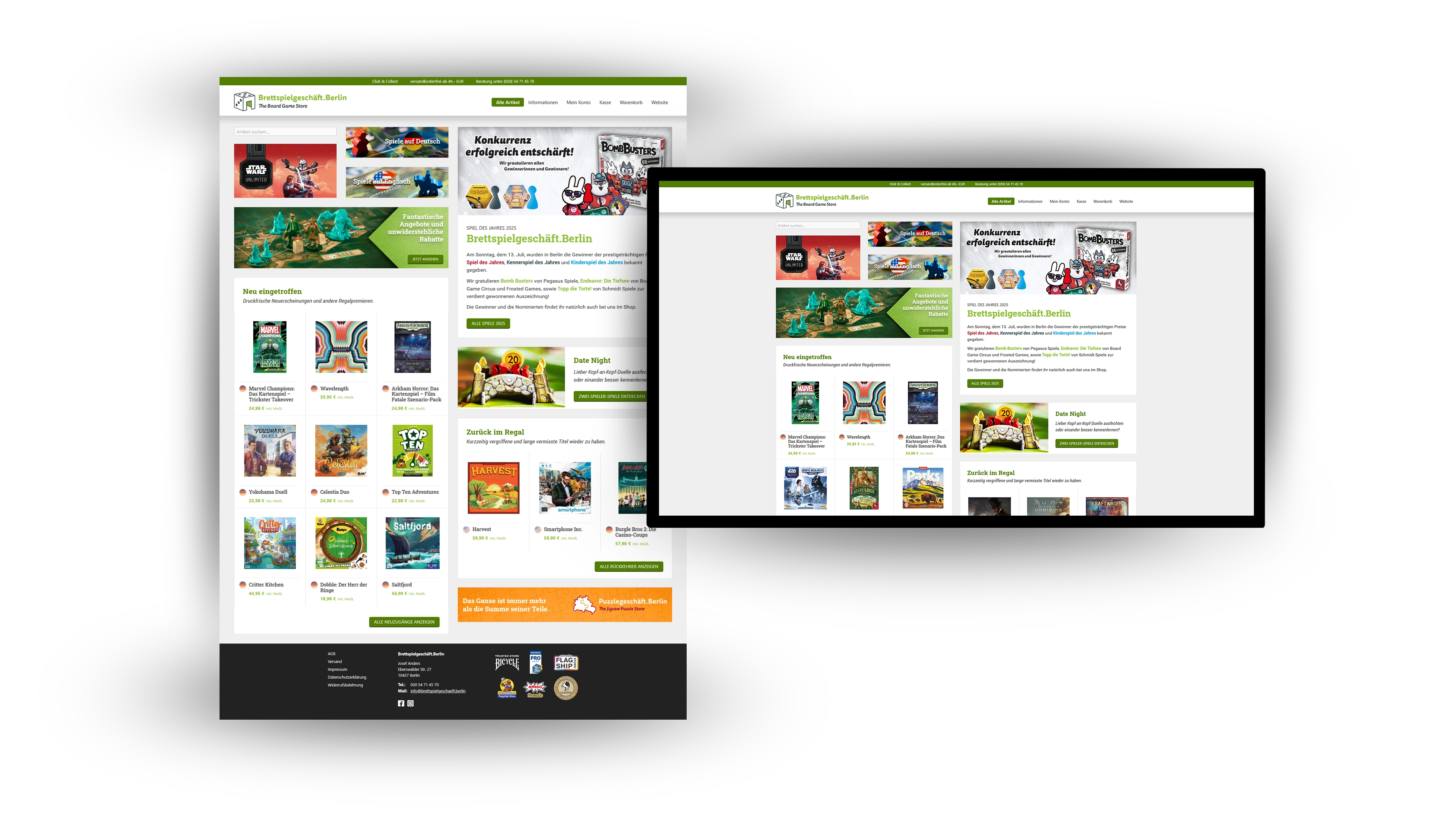 Commerce redesign full‑width visual